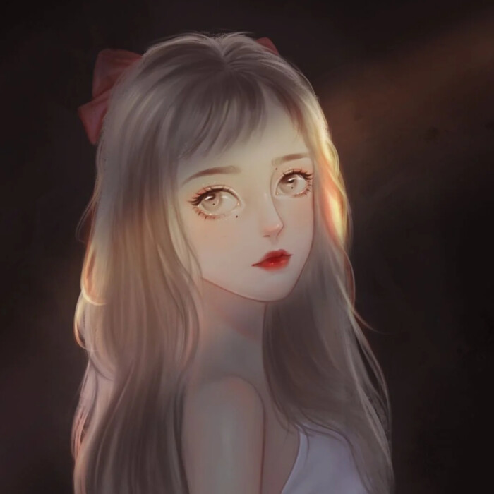 动漫女生头像:吃饭有当美女重要吗?