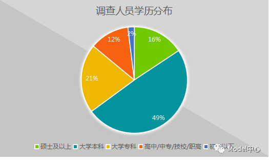 调查人员学历分布