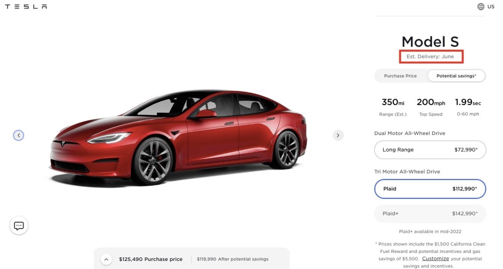 多次跳票终于来了特斯拉modelsplaid或于6月3日下线