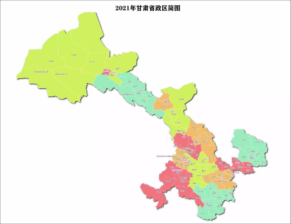 甘肃省有哪些县不通铁路?(附甘肃省最新标准地图)