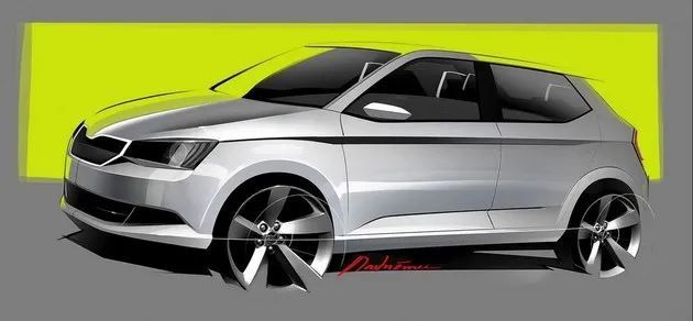 设计赏析:2021 skoda fabia 全新一代斯柯达晶锐