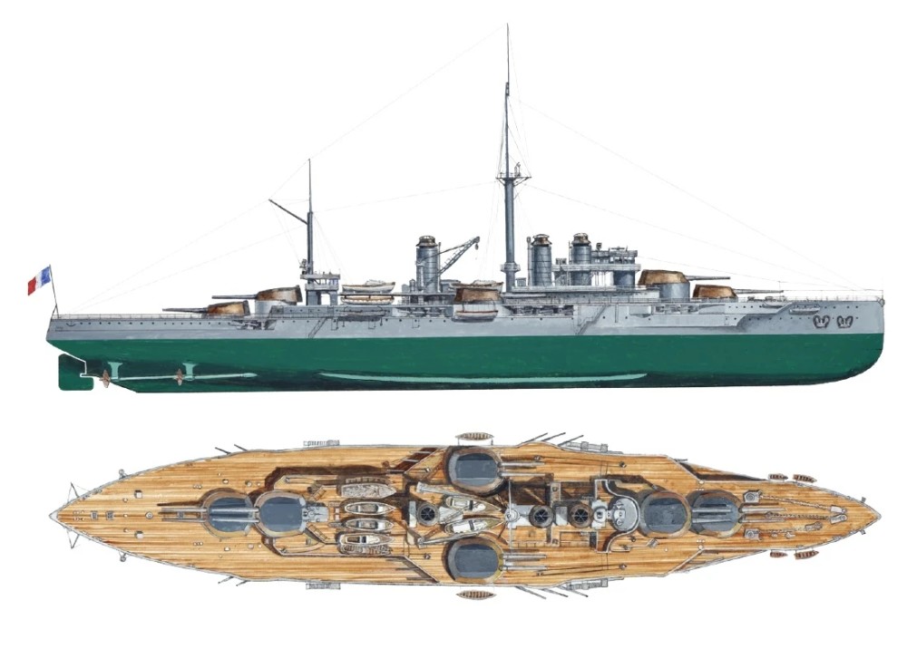 曾经的海军强国一战和二战时期的法国战列舰