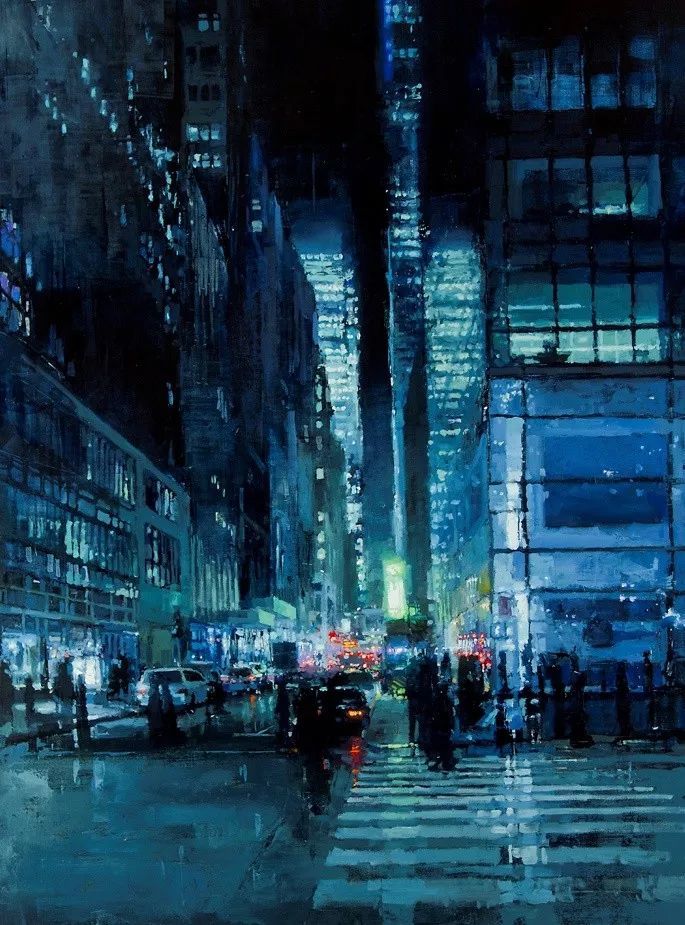 美国画家 jeremy mann 一组城市油画