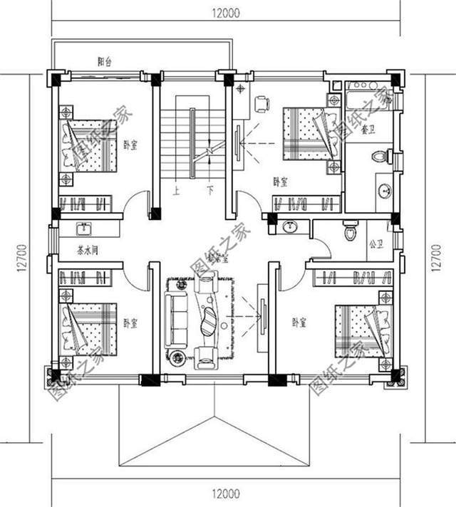 农村自建房三层半设计图,这三款绝对的有讲究,大气十足来一栋