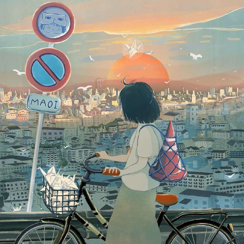 动漫意境女生头像世界的回声吗