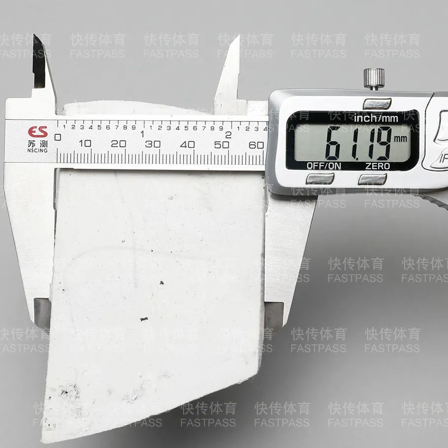 42码前掌独立缓震材料,长约61.19毫米