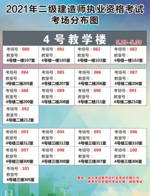 二建,软考资格考试周末开考 考场分布图给你准备好了
