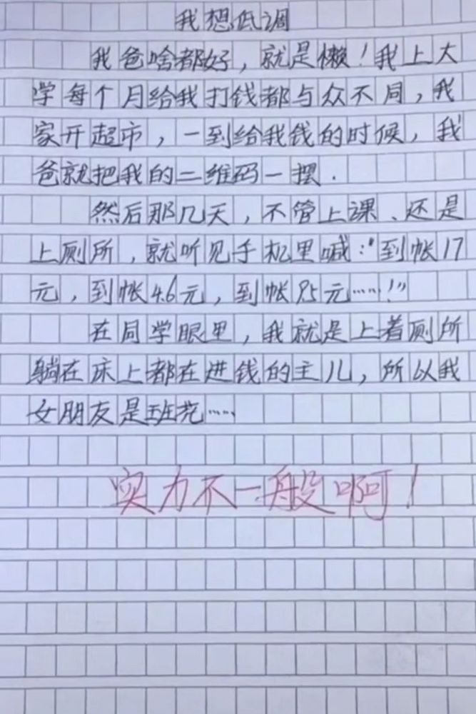 小学生的奇葩作文
