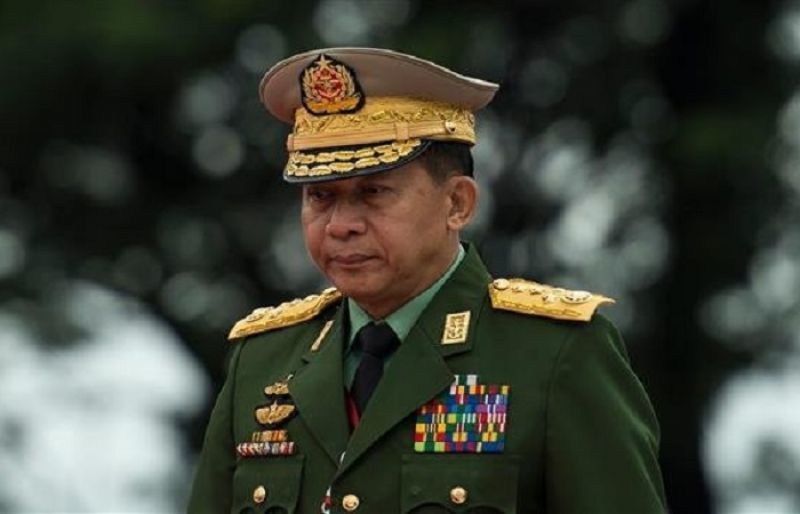 缅甸将官军衔分为五级,敏昂莱从少将晋升到大将只用了5年时间