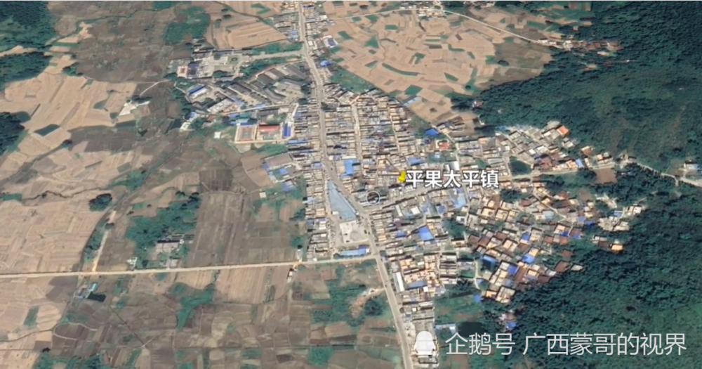 卫星图看:广西6个太平镇,分别在哪里?