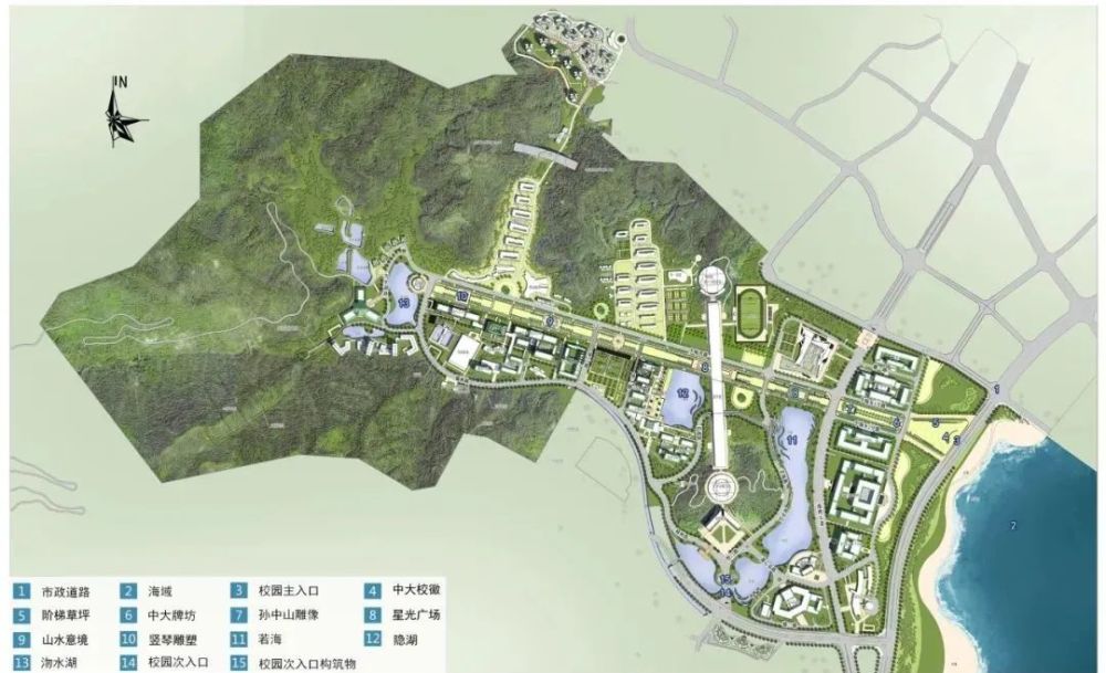 国内首批重点高教海绵校园|中山大学珠海校区海绵规划设计_腾讯新闻