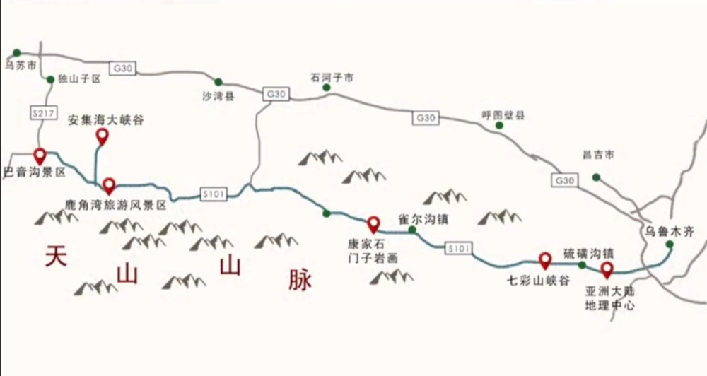 西山农牧场 第一个惊喜:亚洲大陆地理中心 西山农牧场是s101的