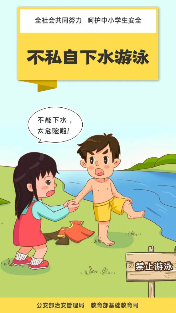 【儿童安全课堂】生命宝贵,防溺水"六不",务必牢记!