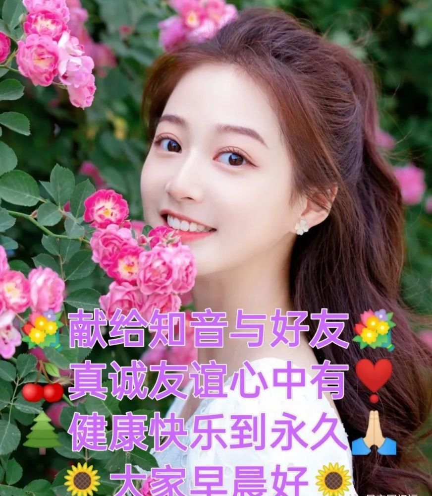 创意星期五朋友圈早上好图片句子大全群发清晨早安问候语动态图片表情
