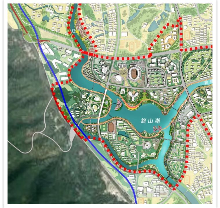 在离湖仅约20米的距离中,兼揽繁华都市与静谧自然,让福州人的湖居