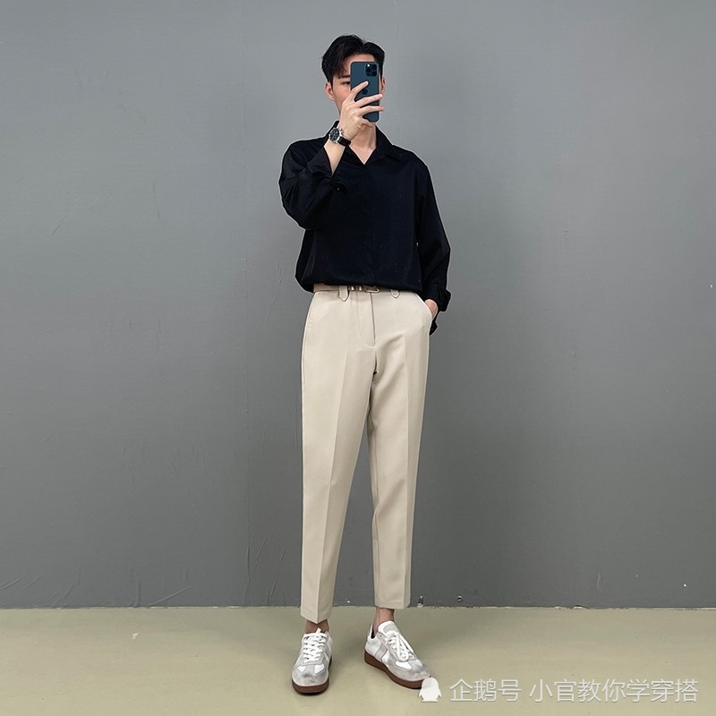 穿衣搭配男-夏季男生显高轻熟风休闲穿搭