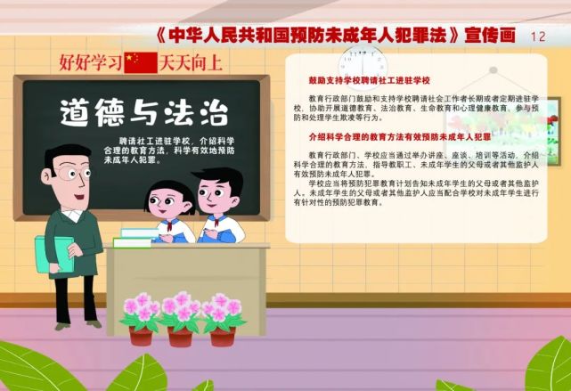 《中华人民共和国预防未成年人犯罪法》宣传画