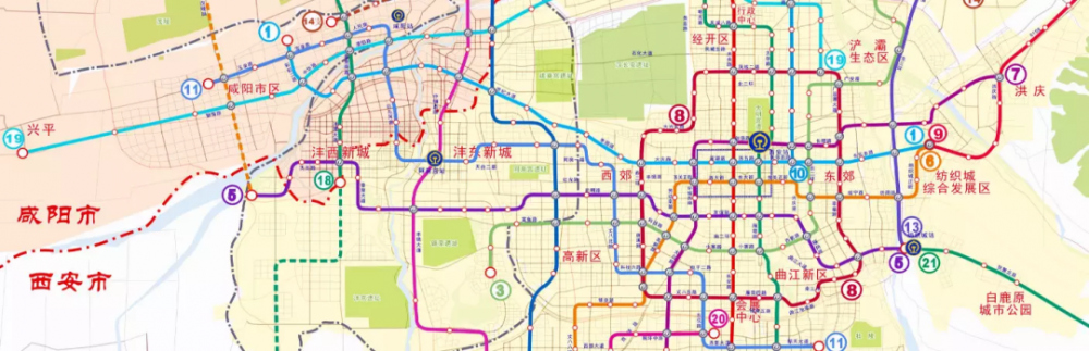 规划中的 地铁11号线 终点落在了咸阳高新区新兴纺织工业园,也成为