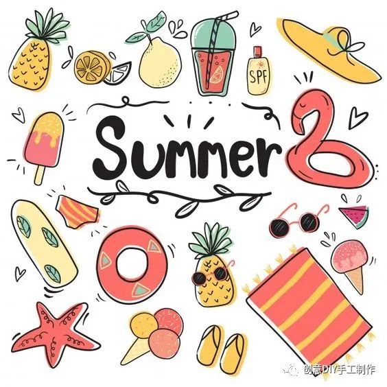 夏日手帐|这样画手帐最有夏天的感觉