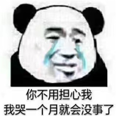 表情包:熊猫人流泪的表情