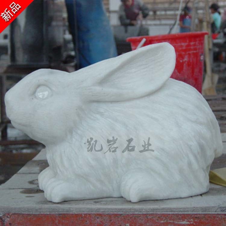 动物石雕兔子雕塑