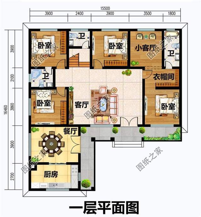 四间一层平房建筑设计图,这三款看了会被惊艳到,真正的自在人家