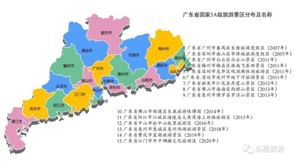 盘点306家国家5a级旅游景区全景图