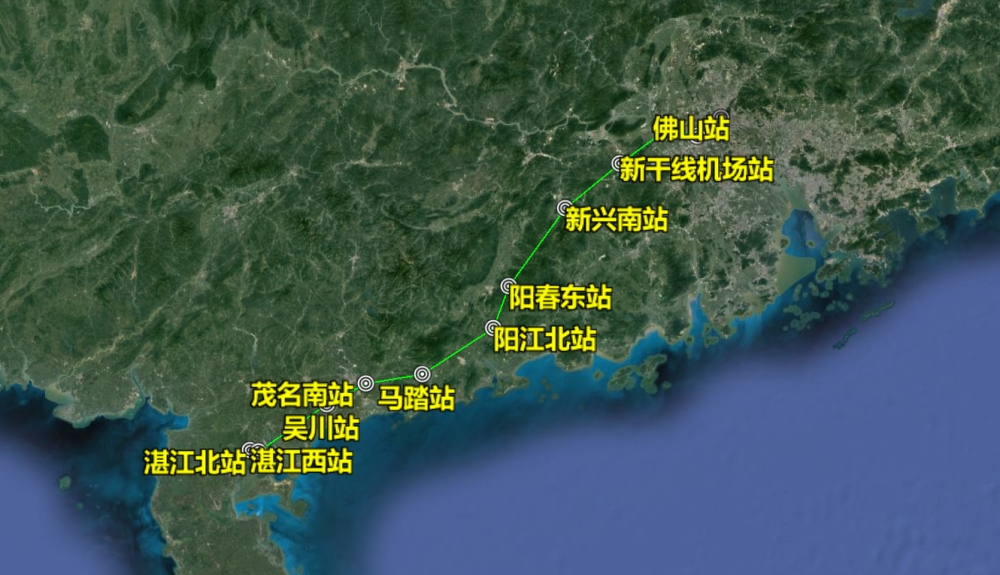恭喜广东人广湛高铁预计2025年通车揭秘站点位置与线路走向