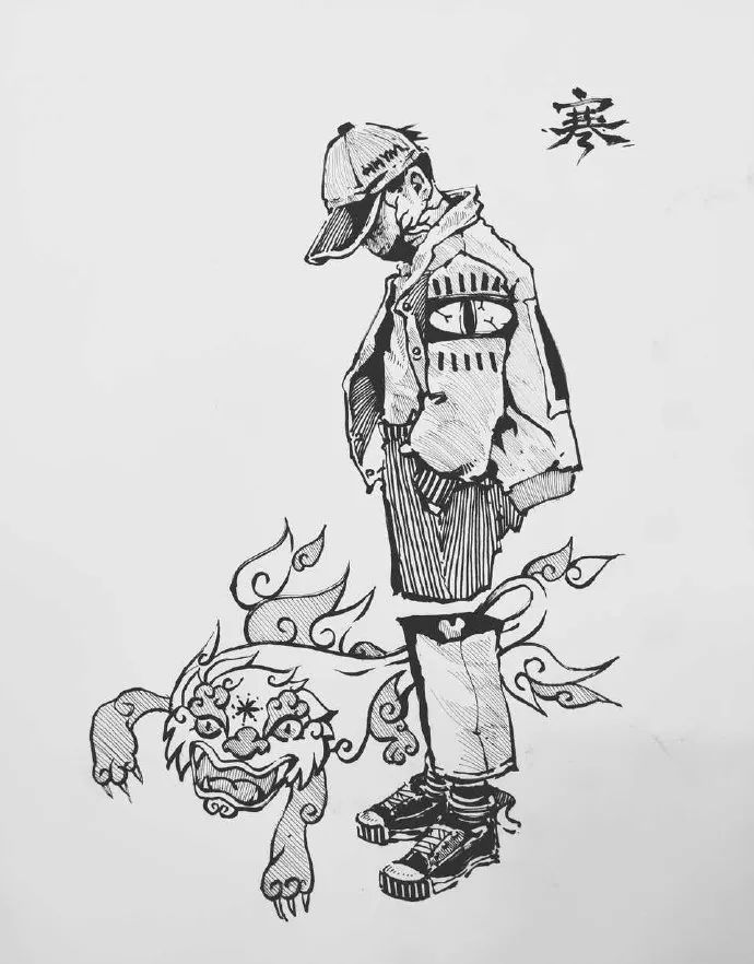 秀丽笔人物速写欣赏