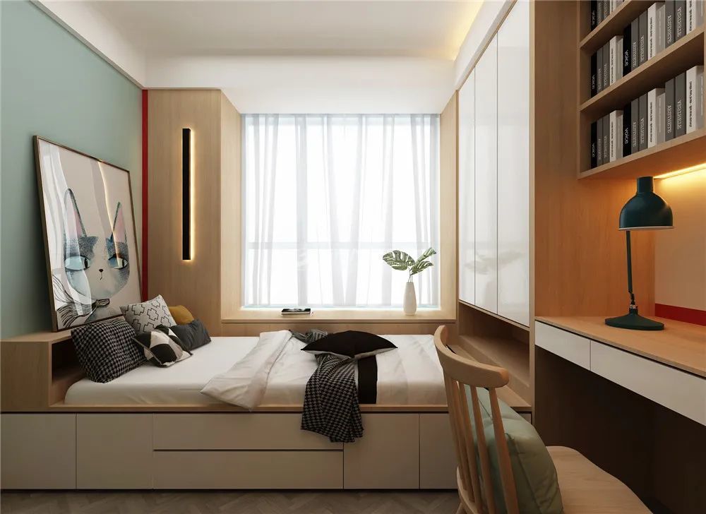 【装修干货】卧室书房一体化设计,一房两用超省空间!