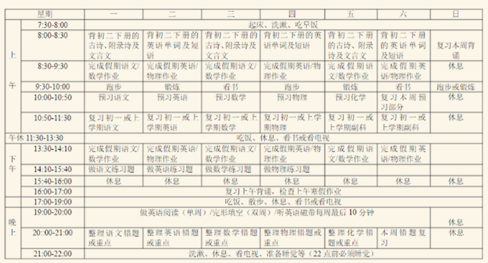 这组学霸计划表曝光,学渣看了自愧不如,成绩不止与智商有关