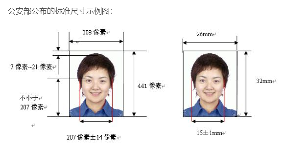武汉市社保照片尺寸规范要求,遵循二代居民身份证相片采集标准: 电子
