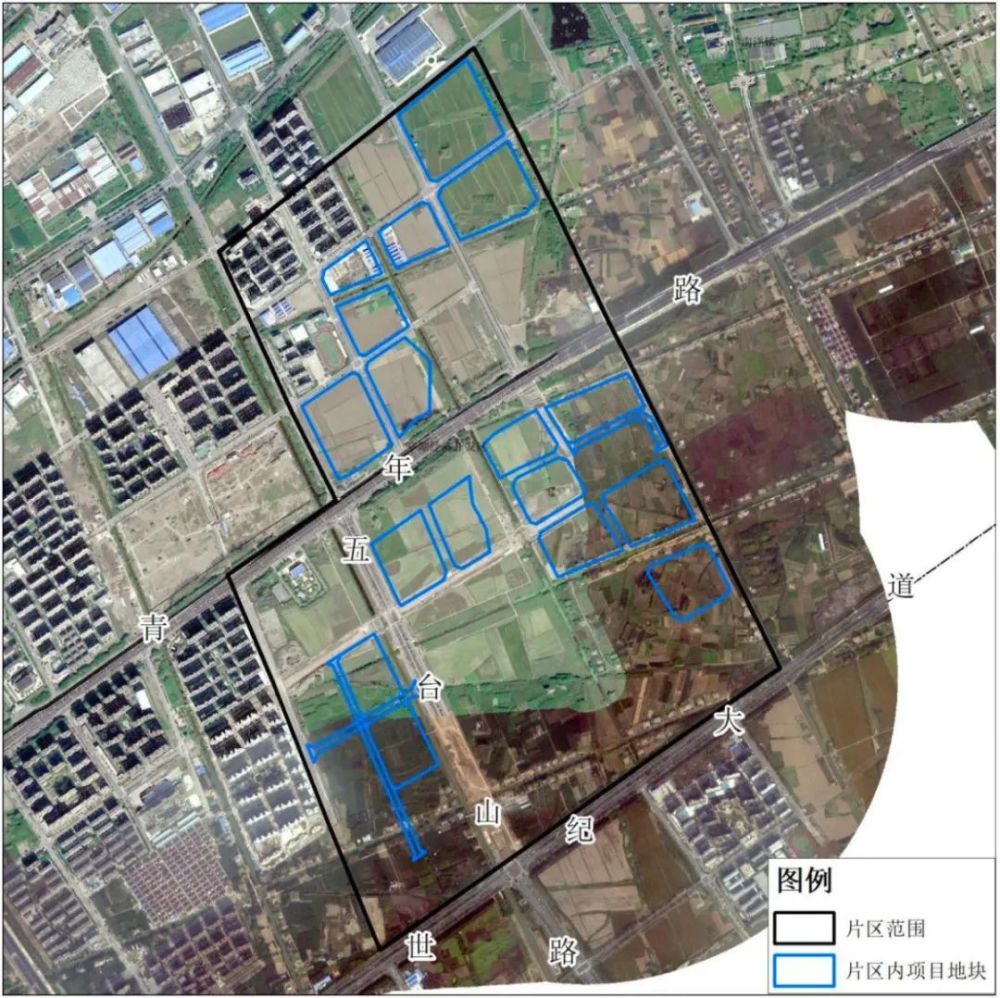 13,盐城市亭湖区东亭湖街道成片开发片区分布影像图