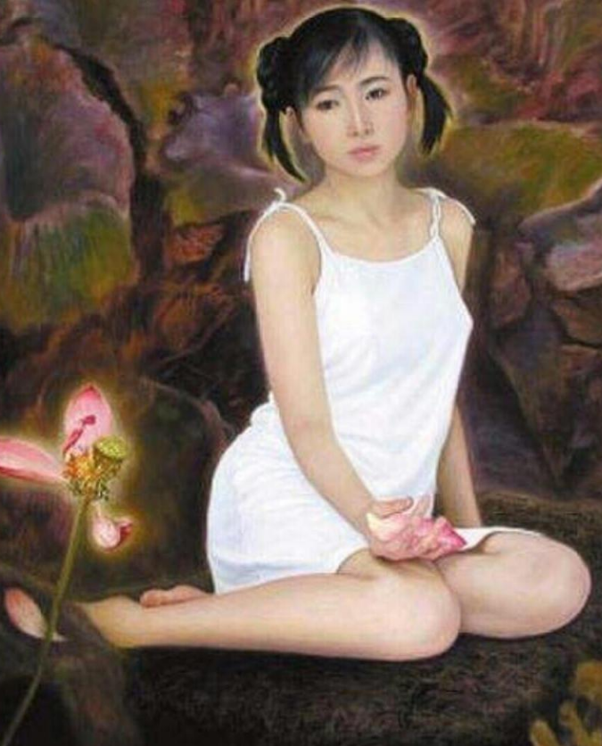 李壮平:拿女儿当人体模特,6年创作百幅画,有人出价1亿