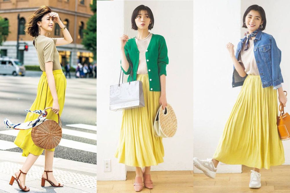 黄色裙子的美,只有会穿才懂!这5种搭配方式,让气质更独特