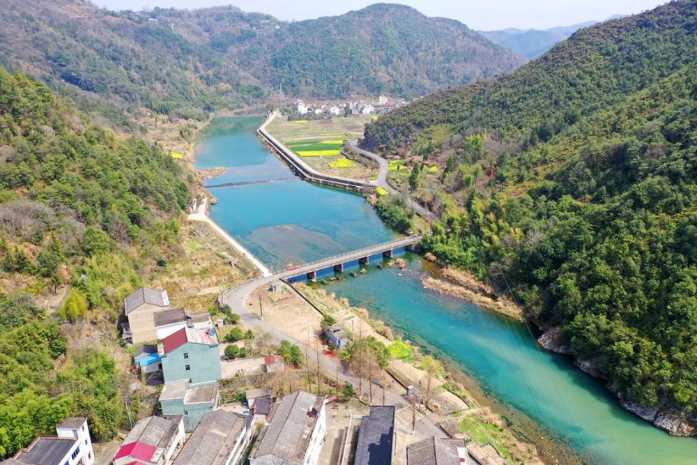清溪水库淹没区宁海上叶村拆迁之前的样子