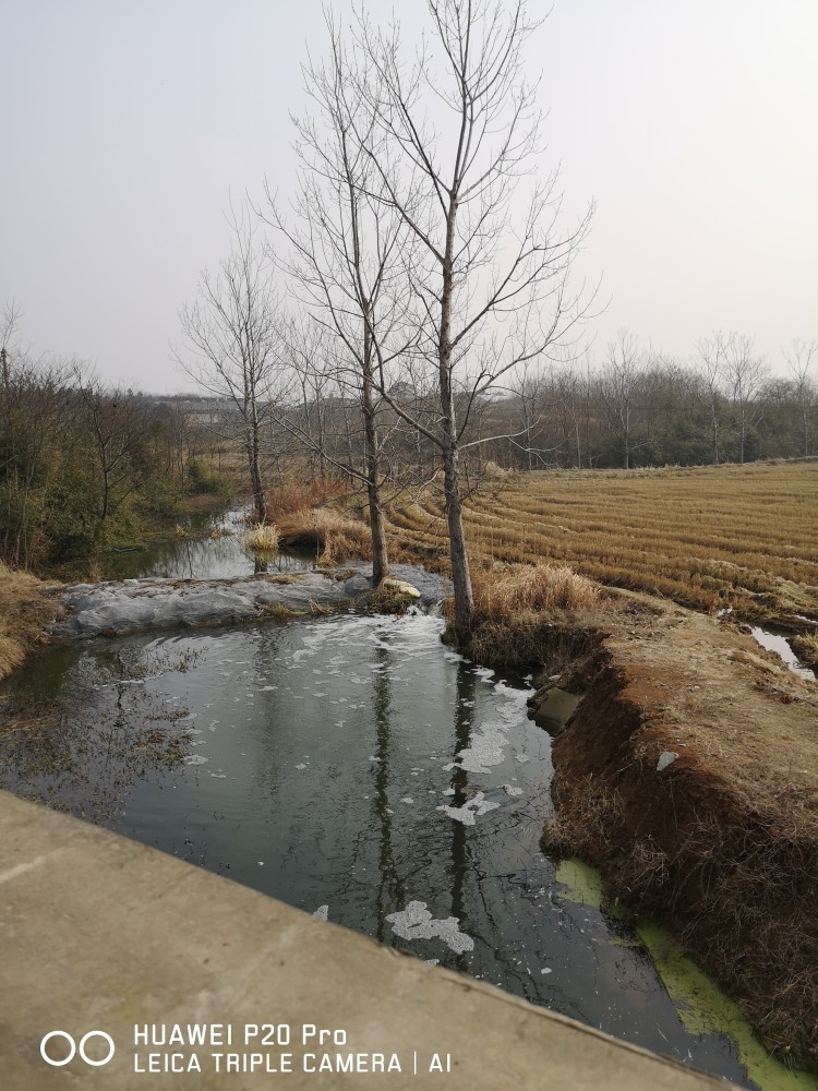 冬季乡下道路风景图片