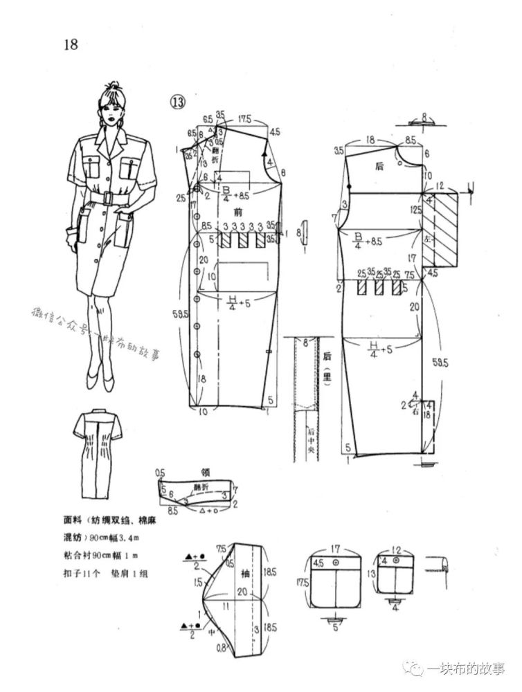 服装设计|20款夏日女装纸样(连衣裙/裙套装/短裤套装)