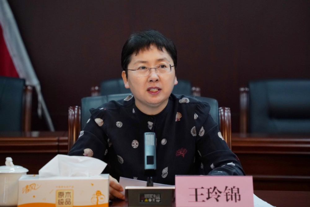 王玲锦代表镇班子全体成员就配合好区委换届考察工作提出三点要求