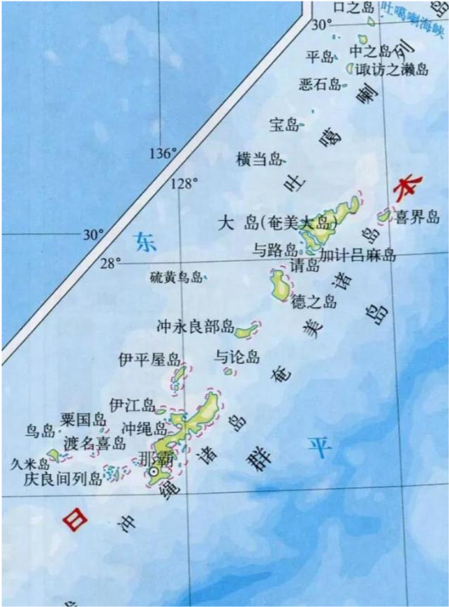 琉球群岛地图