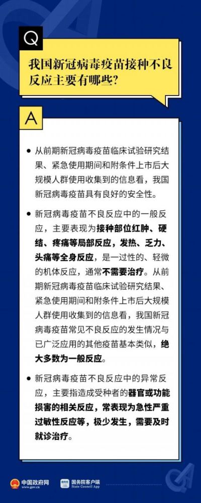 关于新冠疫苗接种不良反应,12个权威解答来了