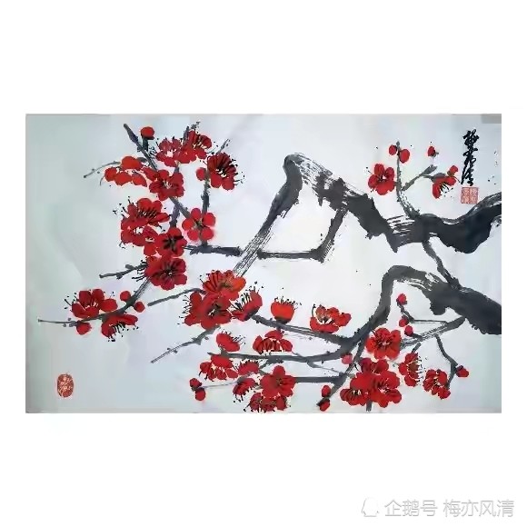 《梅花赋》作者:梅亦风清(赵军梅)·诗书画