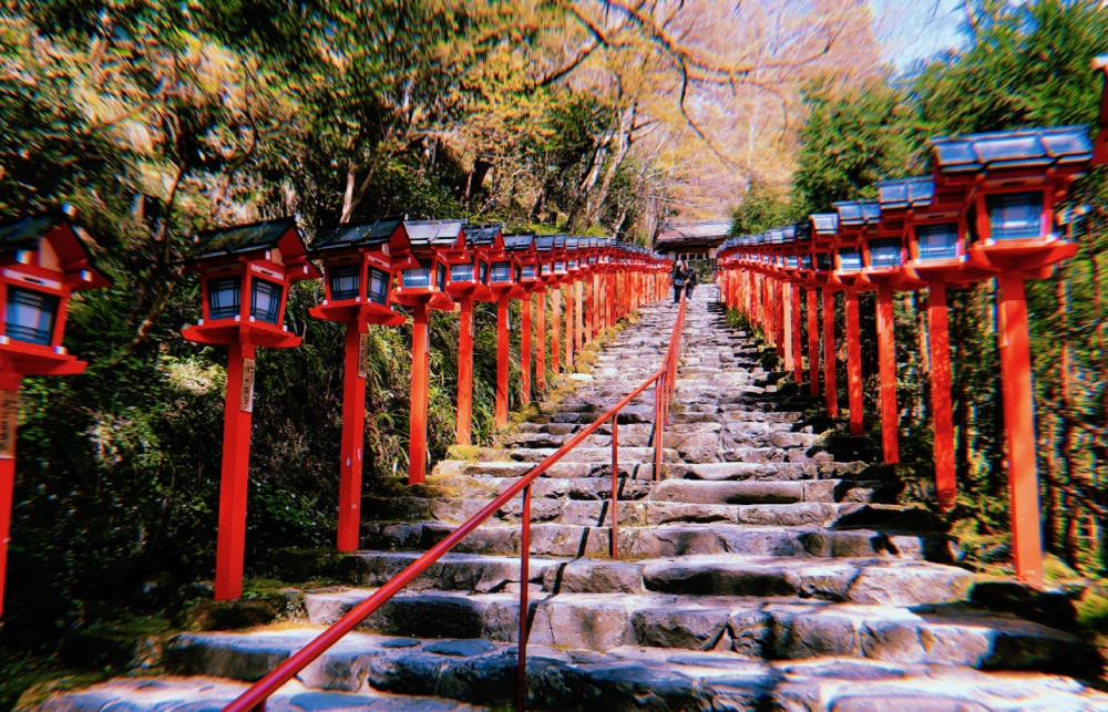 比京都建立时间还要早的神社,和式风格明显,是一座"月老庙"