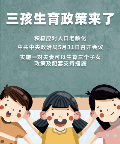 emoji表情符号;言外之意,自己早已"响应政策号召,顺利生完三个孩子了