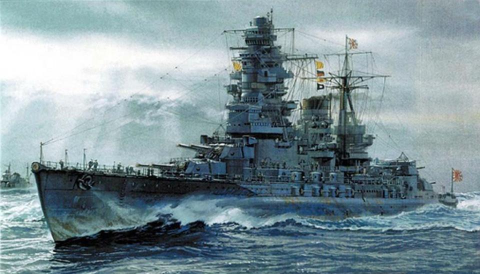 细数二战时能和美军一较长短的日本海军战列舰