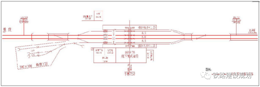 丰都北站位置示意图(红色方案)▼