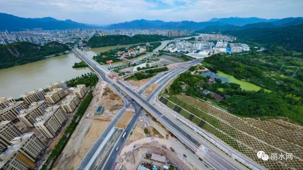 丽水"机场大道"最新航拍来了,城区去南城