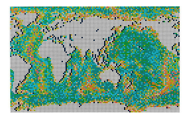 乐高lego推出马赛克版"世界地图,零件超过1万块