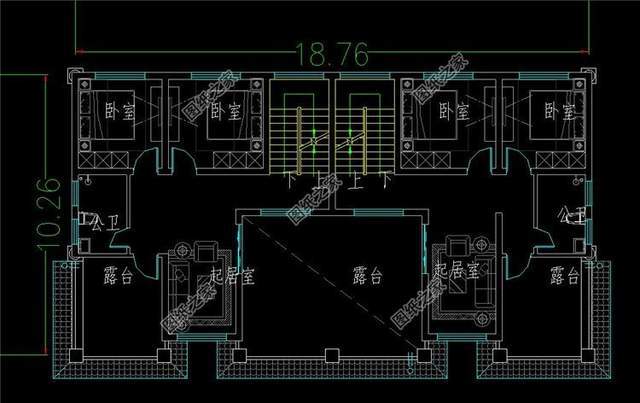 农村双拼楼房设计图,兄弟合建省钱又好看,日子自然越过越红火