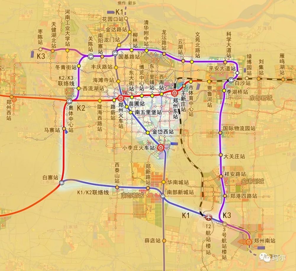 郑州轨道快线k1启动招标,总体线路规划疑似有变,恭喜这三个区域了!